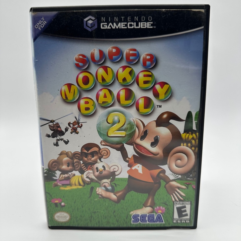 Super Monkey Ball 2 Nintendo GameCube Sega 2002 DOL-GM2E-USA With Manual